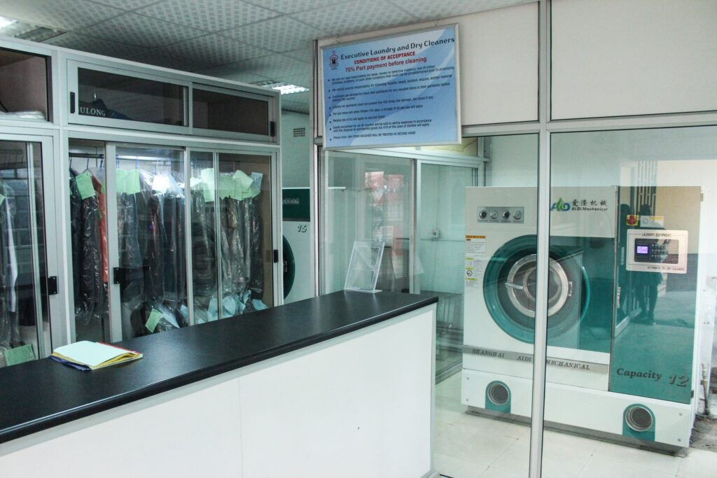 slideshow showing laundry services